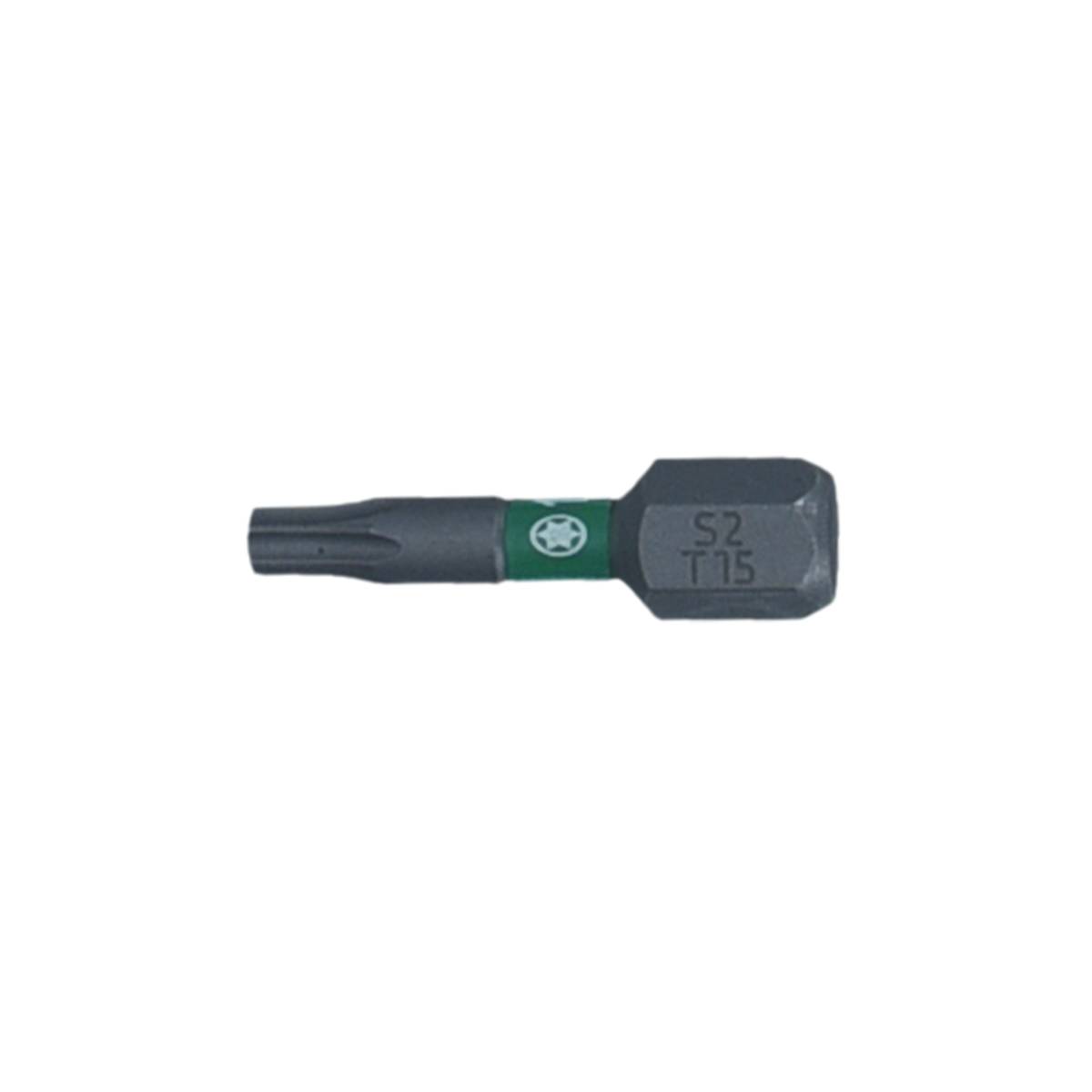 SW-Stahl Schraubendrehbit, 1/4", mit Farbcodierung, 25 mm, T-Profil, T15