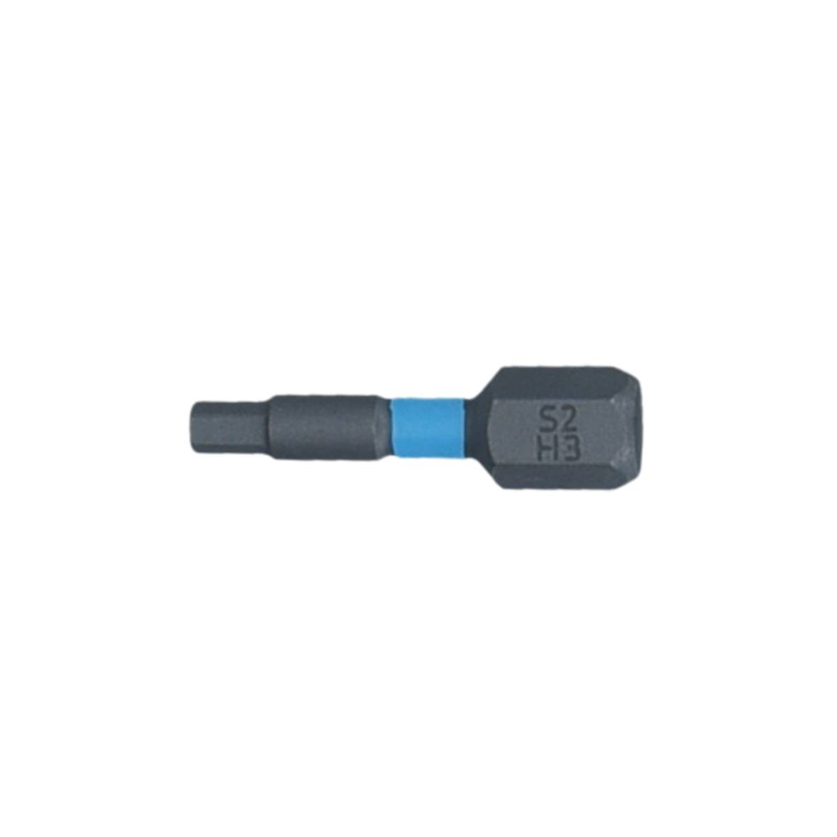 SW-Stahl Schraubendrehbit, 1/4", mit Farbcodierung, 25 mm, Innensechskant, 3 mm