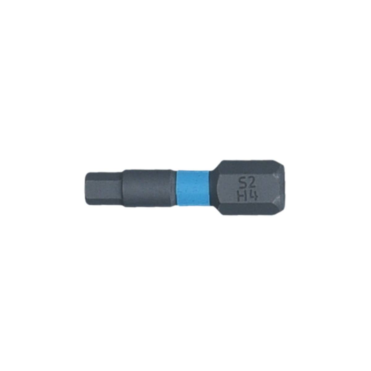 SW-Stahl Schraubendrehbit, 1/4", mit Farbcodierung, 25 mm, Innensechskant, 4 mm