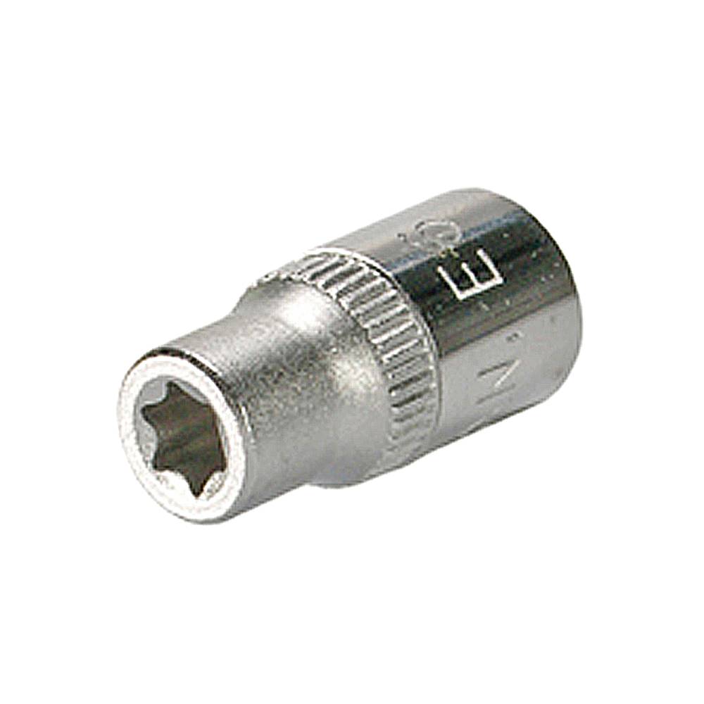 SW-Stahl Steckschlüsseleinsatz, 1/4", E-Profil, E6