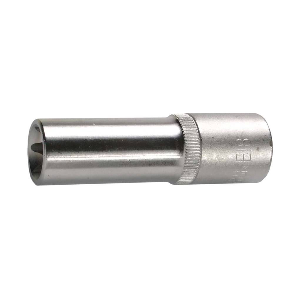 SW-Stahl Steckschlüsseleinsatz, 1/2", E-Profil, E18, tief