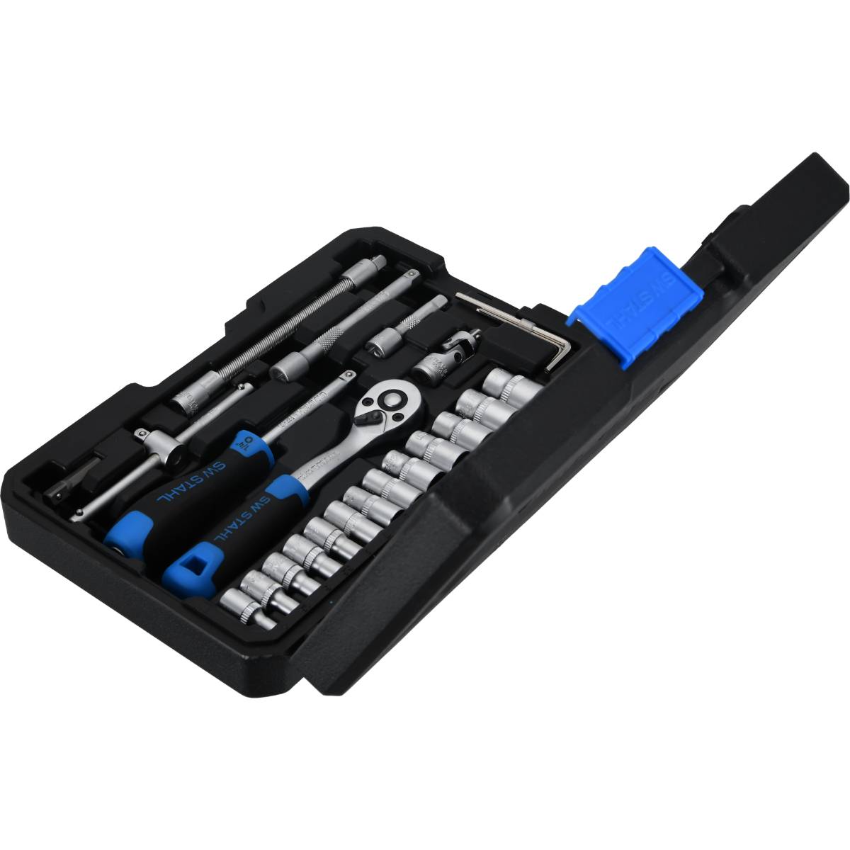 SW-Stahl Steckschlüsselsatz, 1/4", 48-teilig