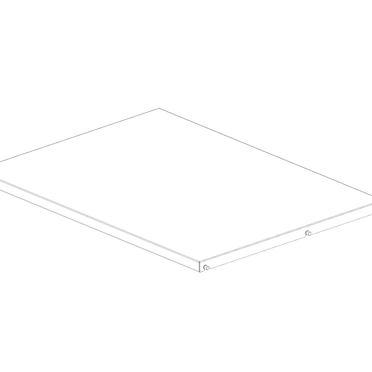 SW-Stahl Regalboden, 900 x 700 mm