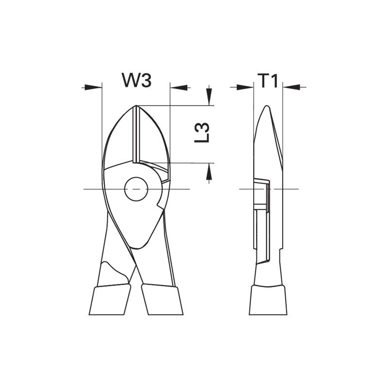 GEDORE Kraft-Seitenschneider 180 Millimeter Tauchisoliert 8316-180 TL