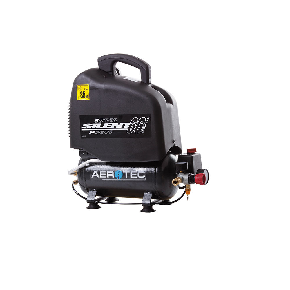 Aerotec Ölfreier Kolbenkompressor Vento Silent 6 (230 Volt / 68 dB)