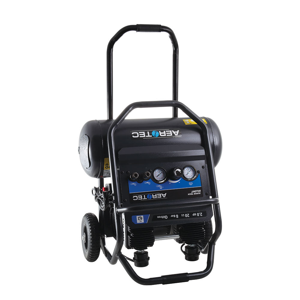 Aerotec Ölfreier Kolbenkompressor SUPERTECH Silent (230 Volt / 62 dB)