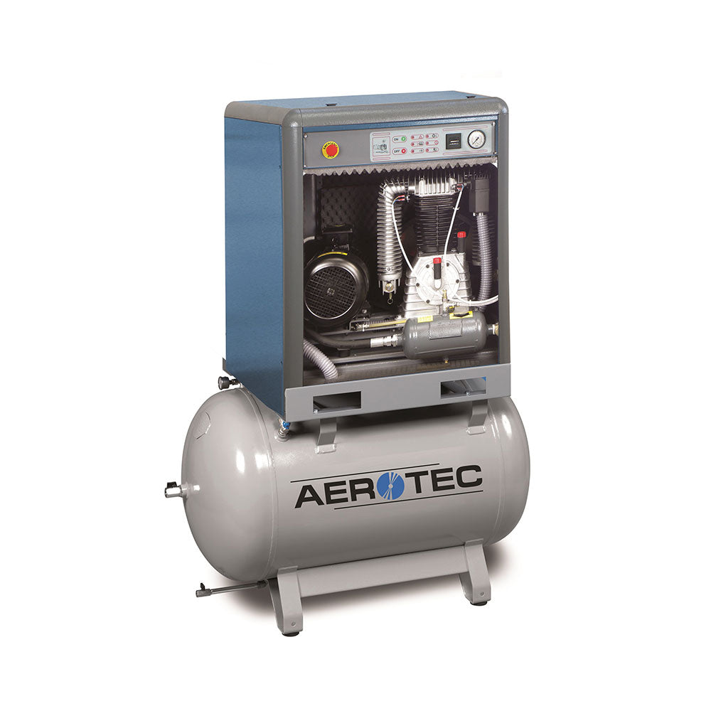 Aerotec Industrie Kolbenkompressor Silent Basis PRO K-AK50-10-270 (7,5 kW / 400 Volt / 10 Bar / 68 dB)