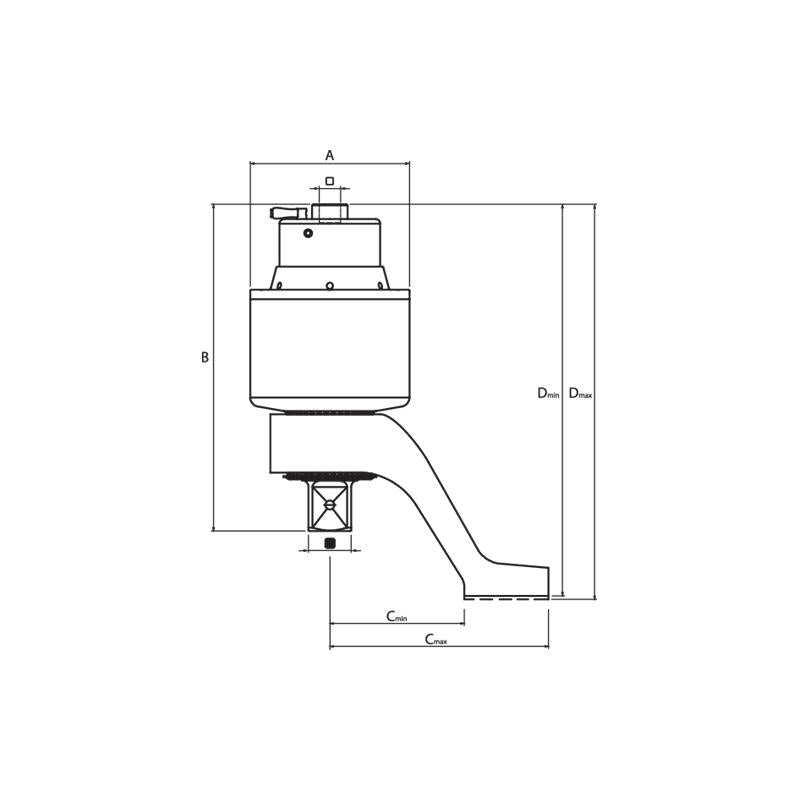 GEDORE Drehmomentvervielfältiger DREMOPLUS Aluminium 10000 Newtonmeter DVV-100ZRS