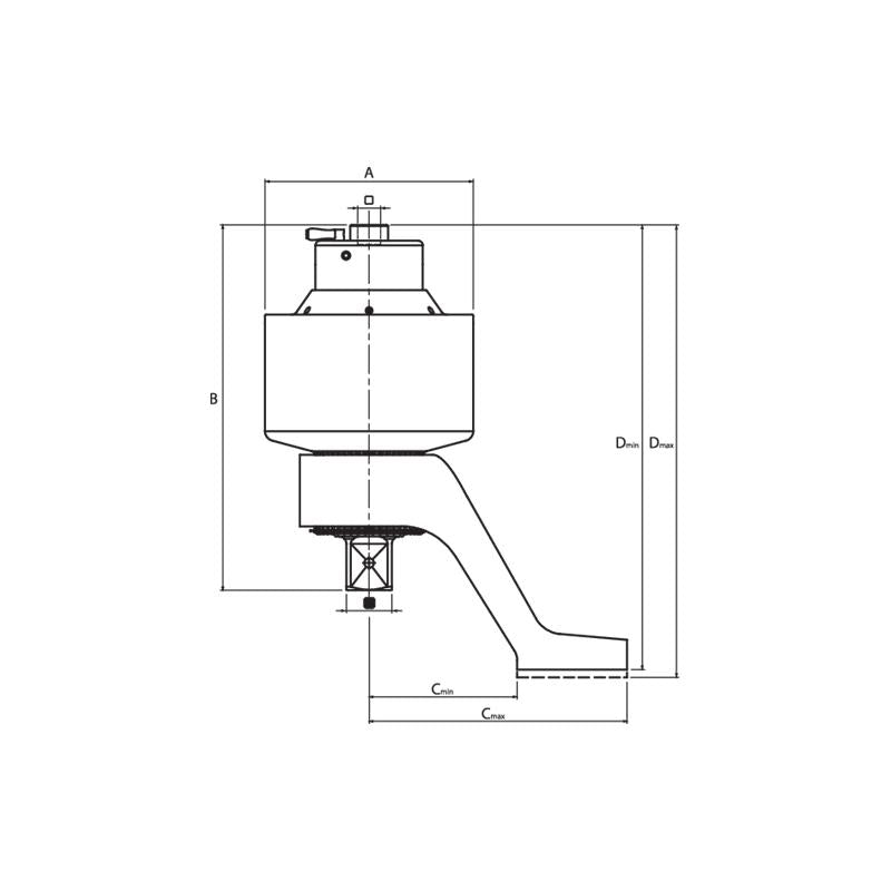 GEDORE Drehmomentvervielfältiger DREMOPLUS Aluminium 13000 Newtonmeter DVV-130ZRS