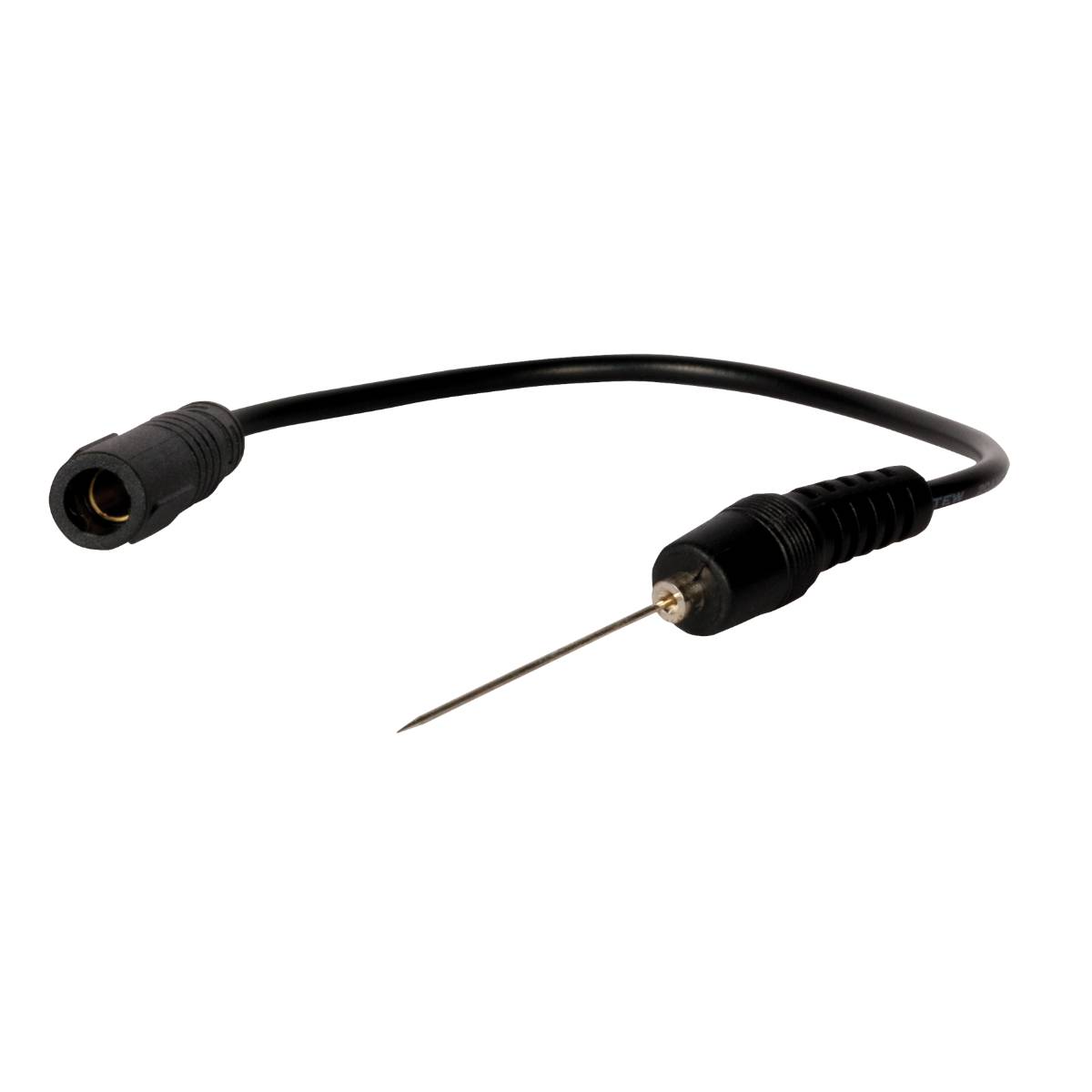 SW-Stahl Prüfkabel mit Punktiernadel, schwarz