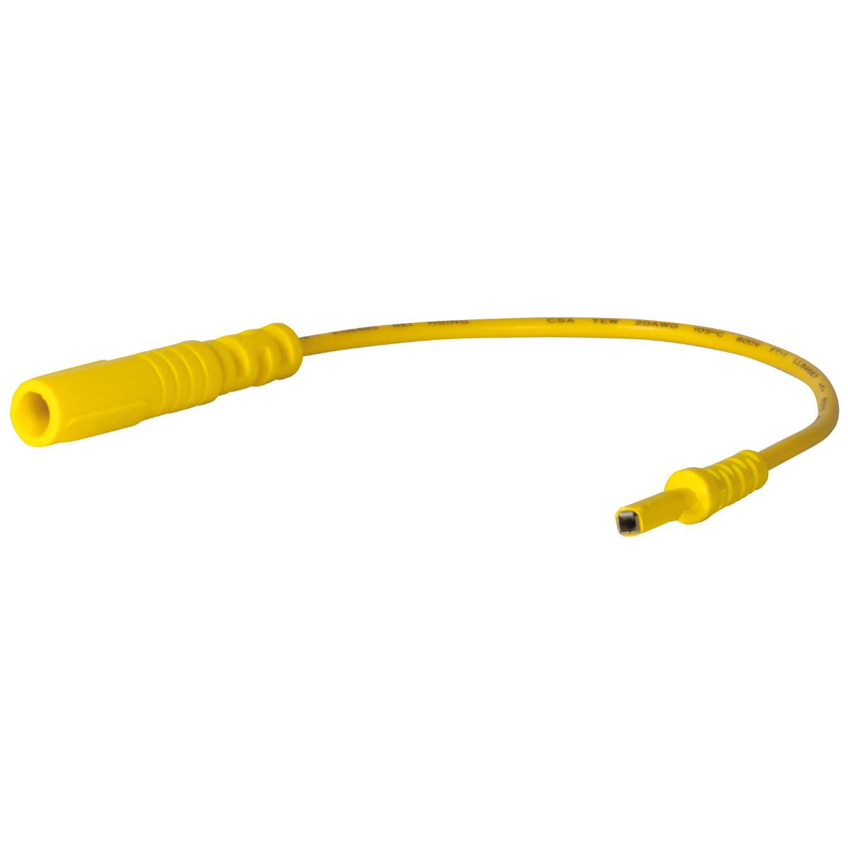 SW-Stahl Prüfkabel Buchse flach 2,2 mm, gelb