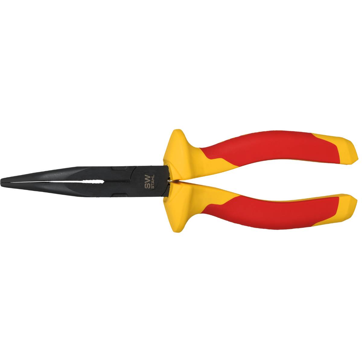 SW-Stahl Spitzzange, gebogen, 200 mm, 1.000 Volt, VDE