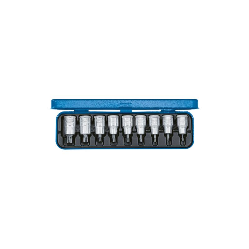 GEDORE 9-teiliges Schraubendreher-Set 1/2 Zoll mit TX T20-60 ITX 19 PM - 123456