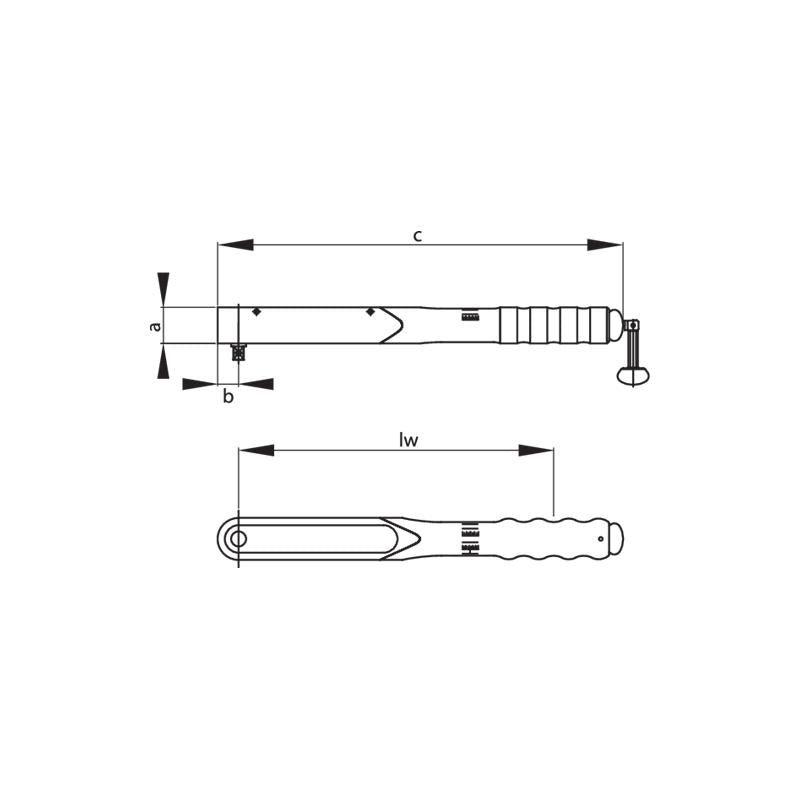 GEDORE Drehmomentschlüssel-Garnitur DREMOMETER D MM 155-760 Newtonmeter 8563-30