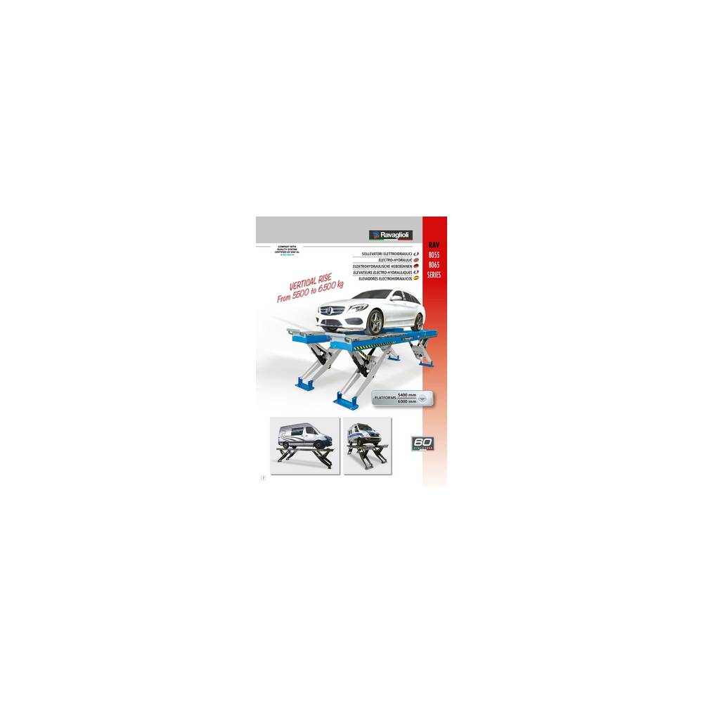 Ravaglioli Vertikal-Scherenhebebühne RAV8055.5.60ISI