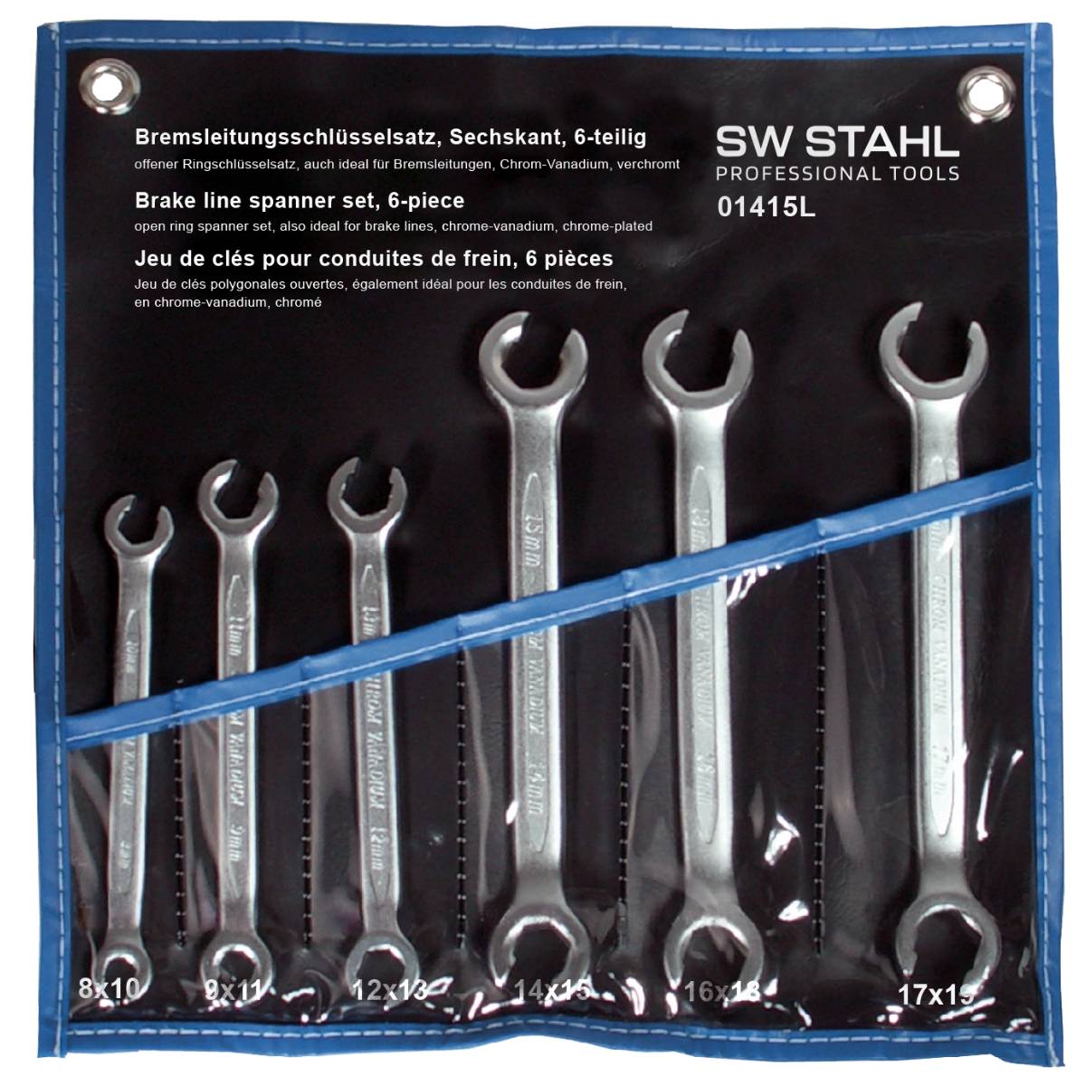 SW-Stahl Bremsleitungsschlüsselsatz, 6-teilig