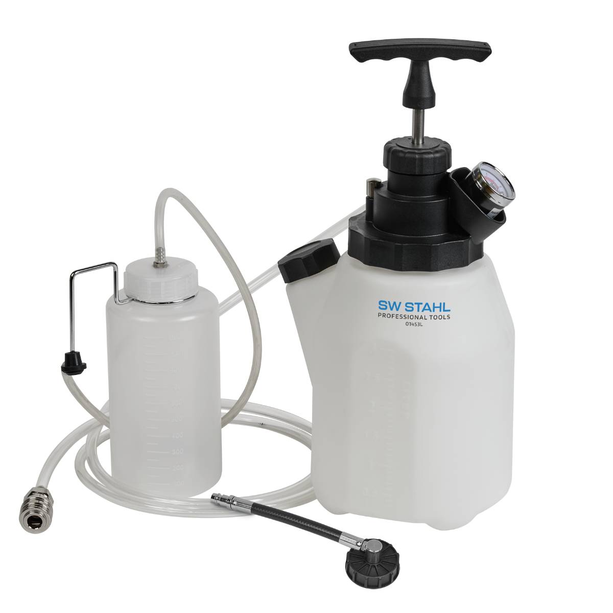 SW-Stahl Bremsen-Entlüftergerät, 3 l, 4-teilig