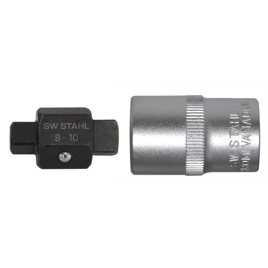 SW-Stahl Öldienst-Steckschlüssel, 1/2", 8 mm, 10 mm