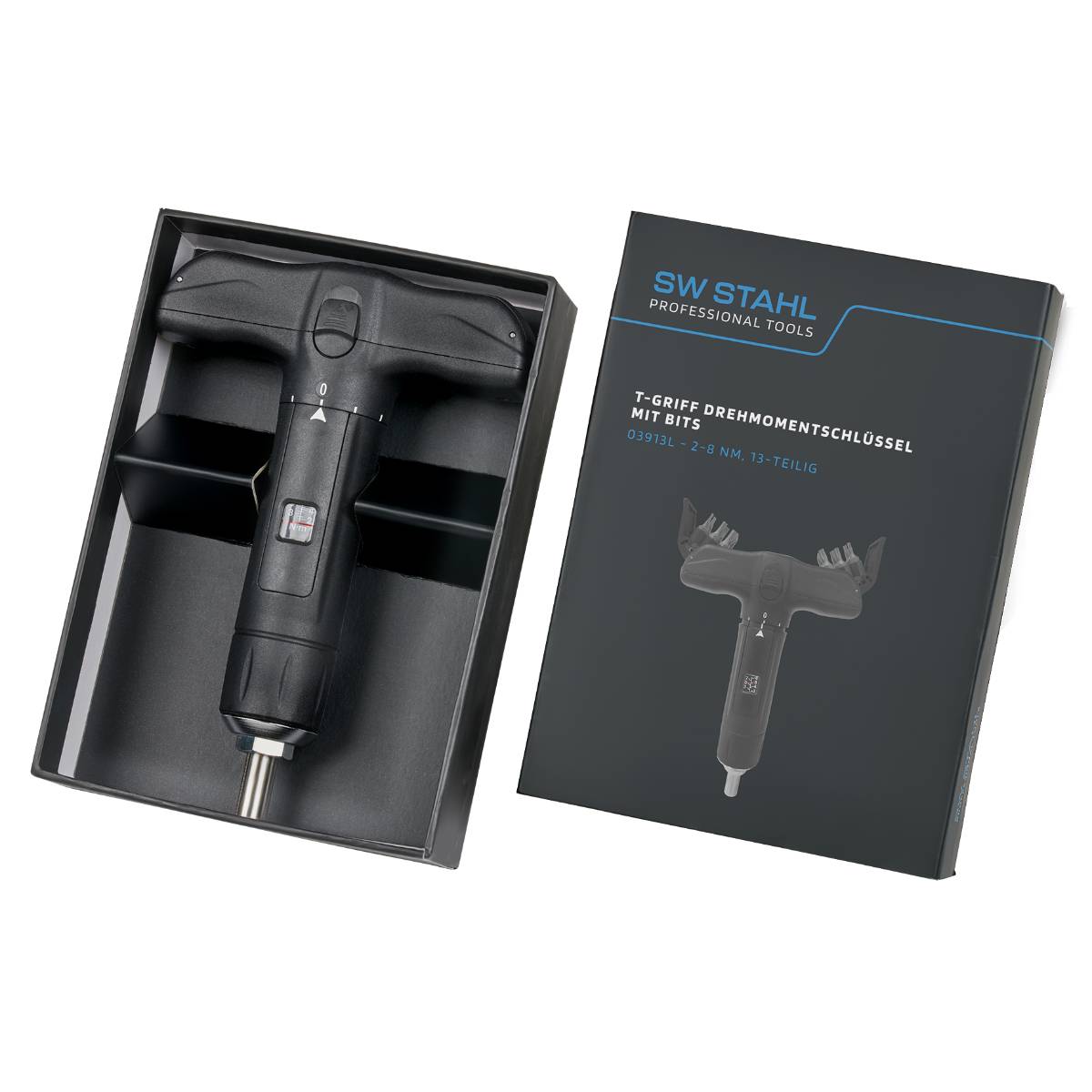 SW-Stahl T-Griff Drehmomentschlüssel mit Bits, 2-8 Nm, 13-teilig
