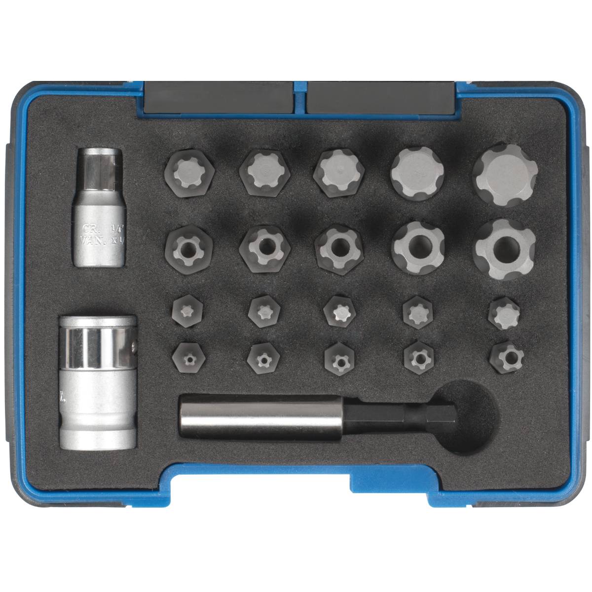 SW-Stahl Bitsortiment, 1/4"+3/8", 23-teilig