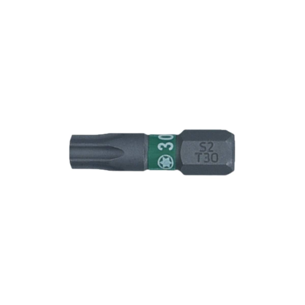 SW-Stahl Schraubendrehbit, 1/4", mit Farbcodierung, 25 mm, T-Profil, T30
