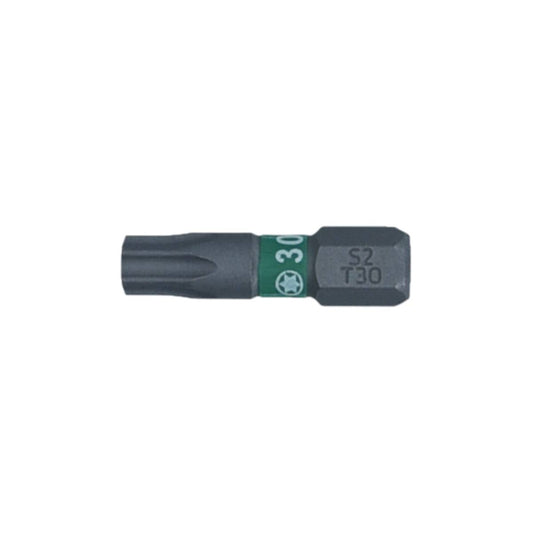 SW-Stahl Schraubendrehbit, 1/4", mit Farbcodierung, 25 mm, T-Profil, T30