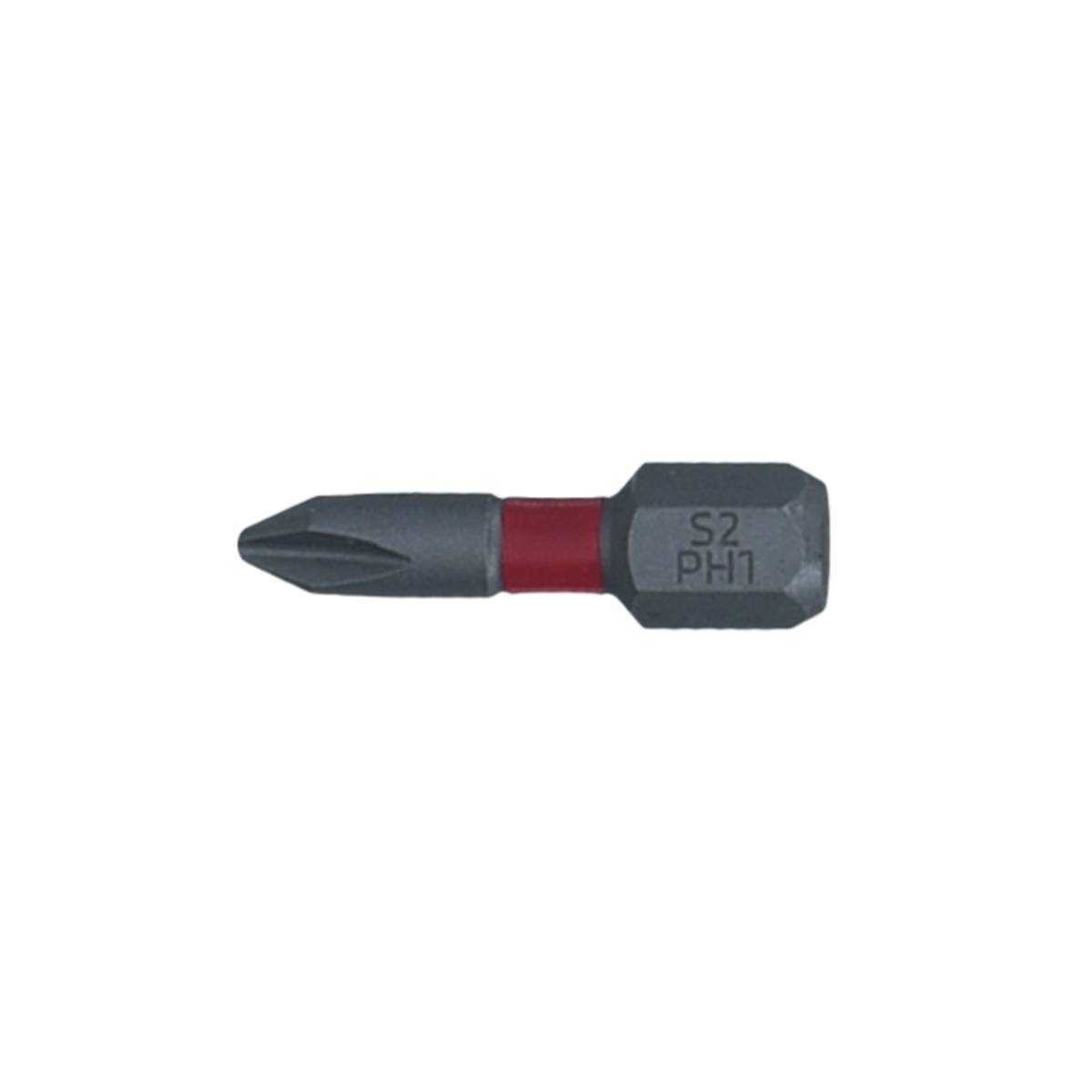 SW-Stahl Schraubendrehbit, 1/4", mit Farbcodierung, 25 mm, Kreuz, PH1