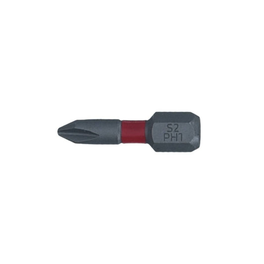 SW-Stahl Schraubendrehbit, 1/4", mit Farbcodierung, 25 mm, Kreuz, PH1
