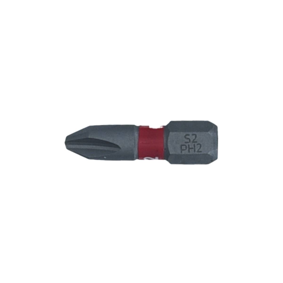 SW-Stahl Schraubendrehbit, 1/4", mit Farbcodierung, 25 mm, Kreuz, PH2