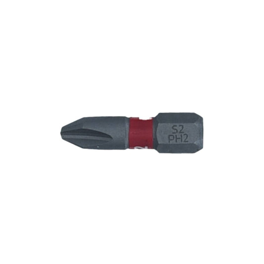 SW-Stahl Schraubendrehbit, 1/4", mit Farbcodierung, 25 mm, Kreuz, PH2