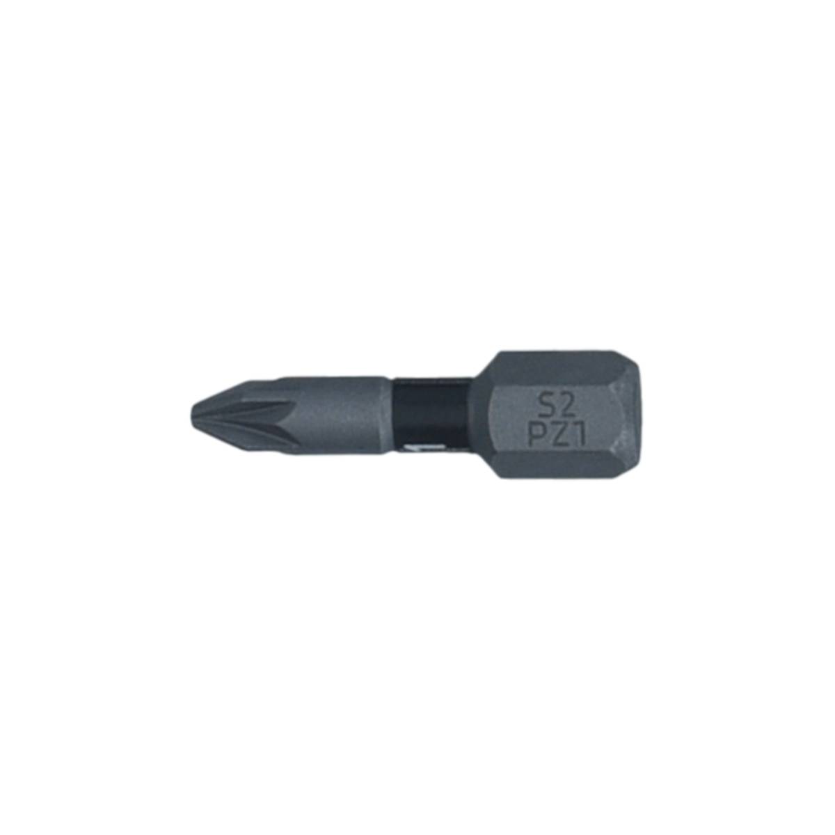 SW-Stahl Schraubendrehbit, 1/4", mit Farbcodierung, 25 mm, Kreuz, PZ1