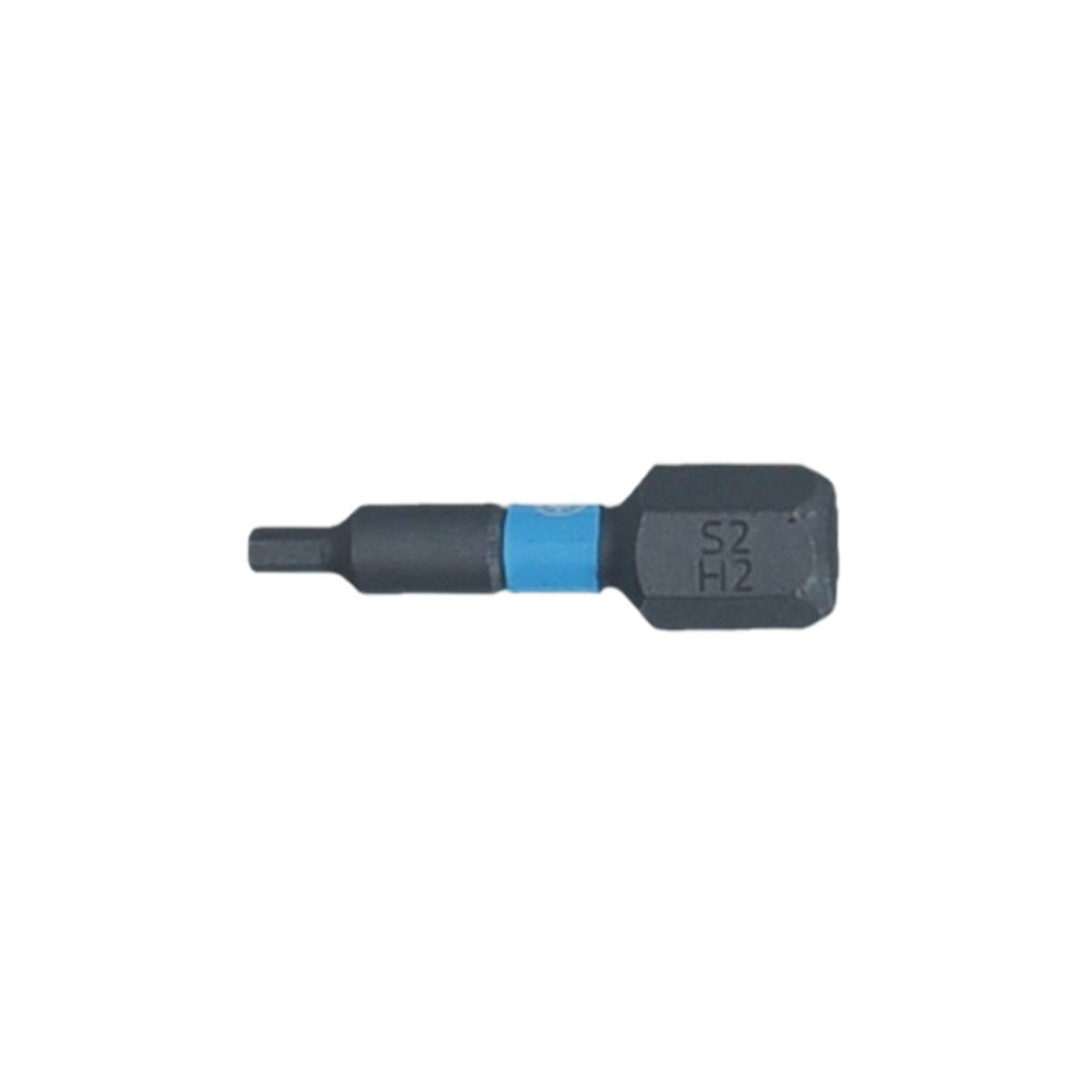 SW-Stahl Schraubendrehbit, 1/4", mit Farbcodierung, 25 mm, Innensechskant, 2 mm