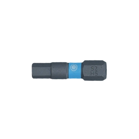 SW-Stahl Schraubendrehbit, 1/4", mit Farbcodierung, 25 mm, Innensechskant, 5 mm