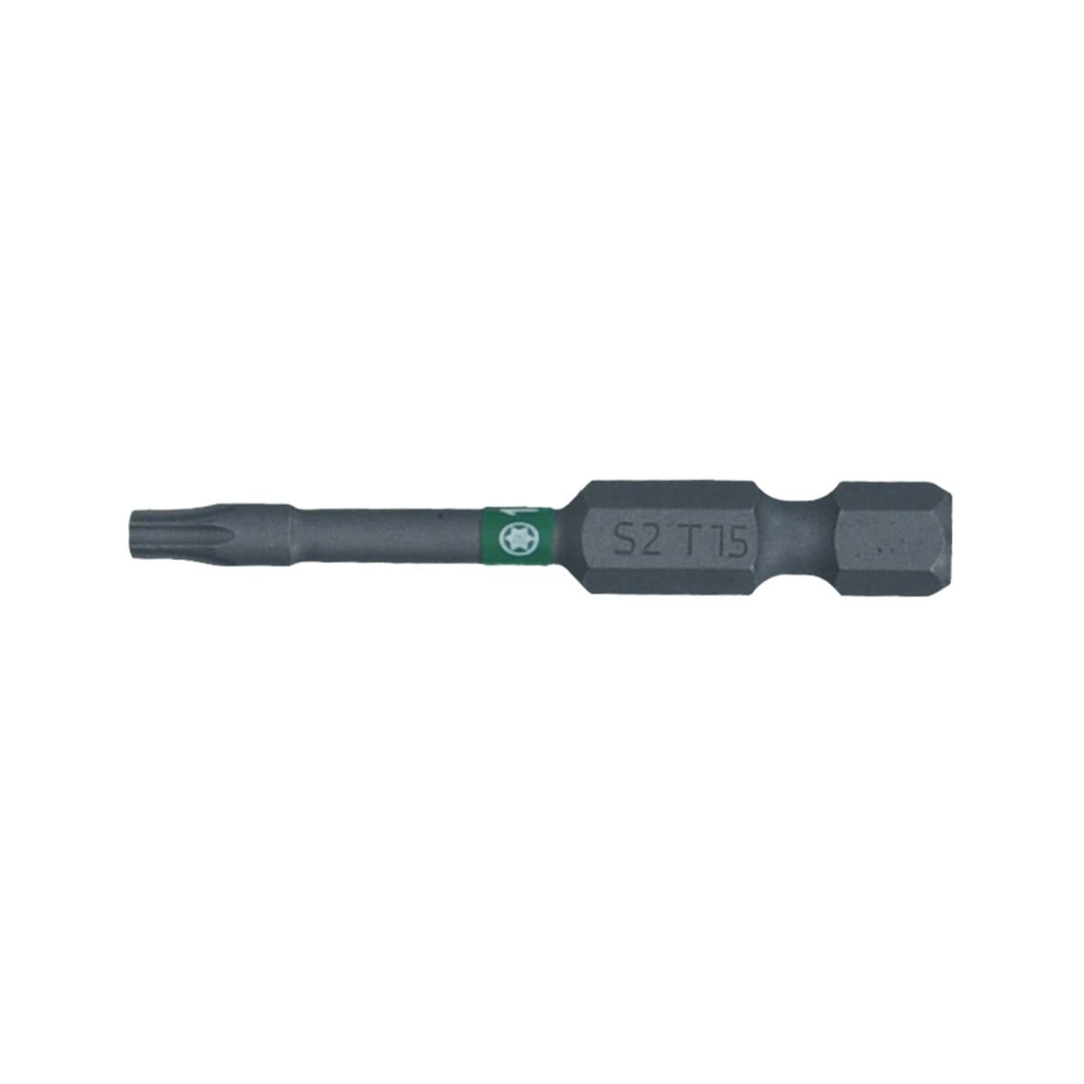 SW-Stahl Schraubendrehbit, 1/4", mit Farbcodierung, 50 mm, T-Profil, T15