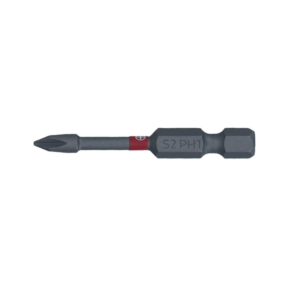 SW-Stahl Schraubendrehbit, 1/4", mit Farbcodierung, 50 mm, Kreuz, PH1