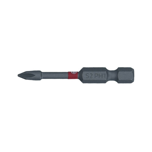 SW-Stahl Schraubendrehbit, 1/4", mit Farbcodierung, 50 mm, Kreuz, PH1