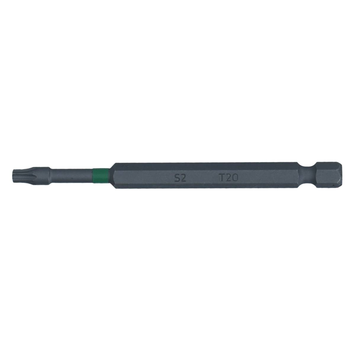 SW-Stahl Schraubendrehbit, 1/4", mit Farbcodierung, 89 mm, T-Profil, T20