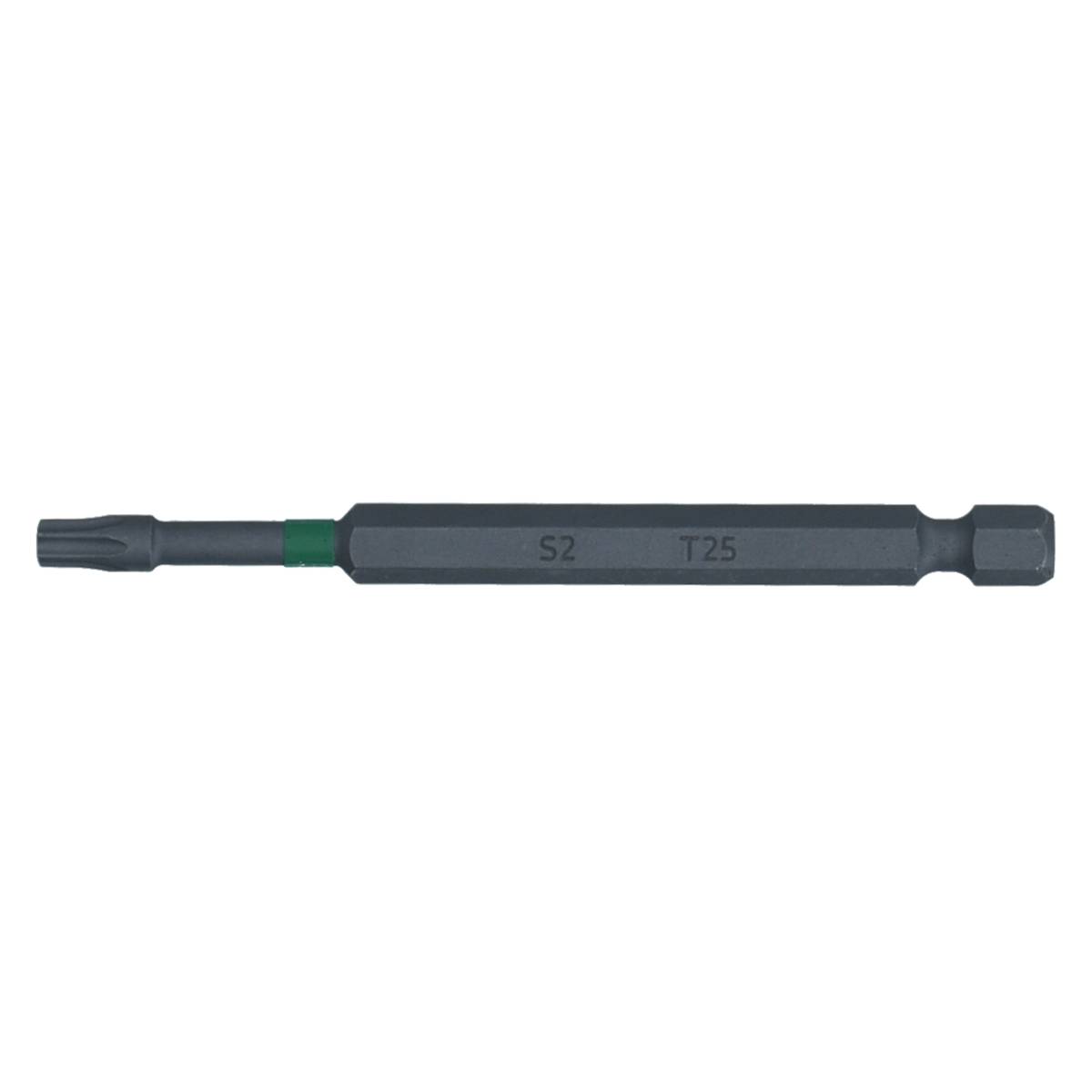 SW-Stahl Schraubendrehbit, 1/4", mit Farbcodierung, 89 mm, T-Profil, T25