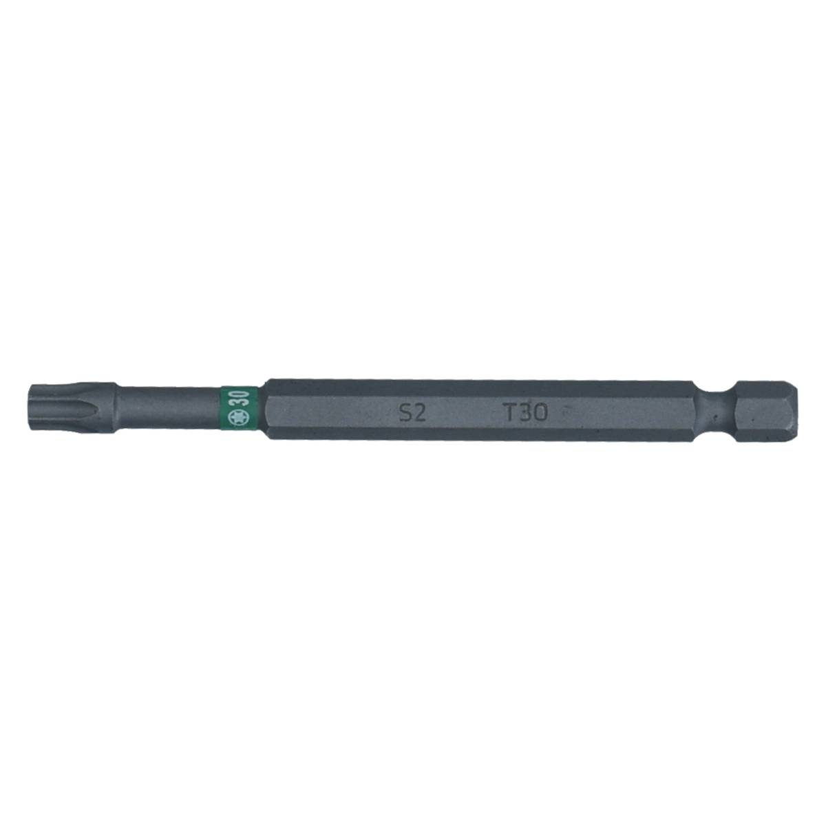 SW-Stahl Schraubendrehbit, 1/4", mit Farbcodierung, 89 mm, T-Profil, T30
