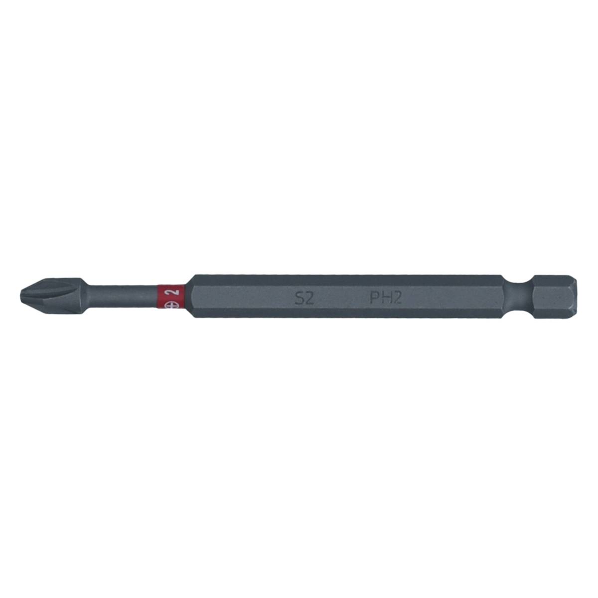 SW-Stahl Schraubendrehbit, 1/4", mit Farbcodierung, 89 mm, Kreuz, PH2