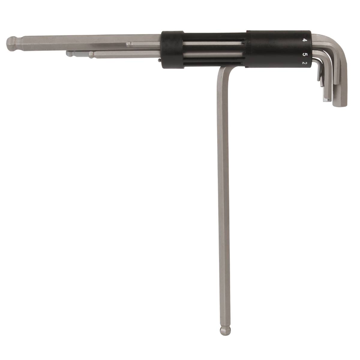 SW-Stahl Winkelschlüsselsatz, Innensechskant, Kugelkopf, 2-10 mm, 8-teilig