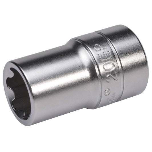 SW-Stahl Steckschlüsseleinsatz, 1/2", EP-Profil, EP20