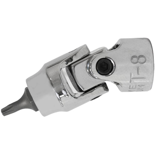 SW-Stahl Schraubendreheinsatz, 1/4", T-Profil, T8, mit Gelenk