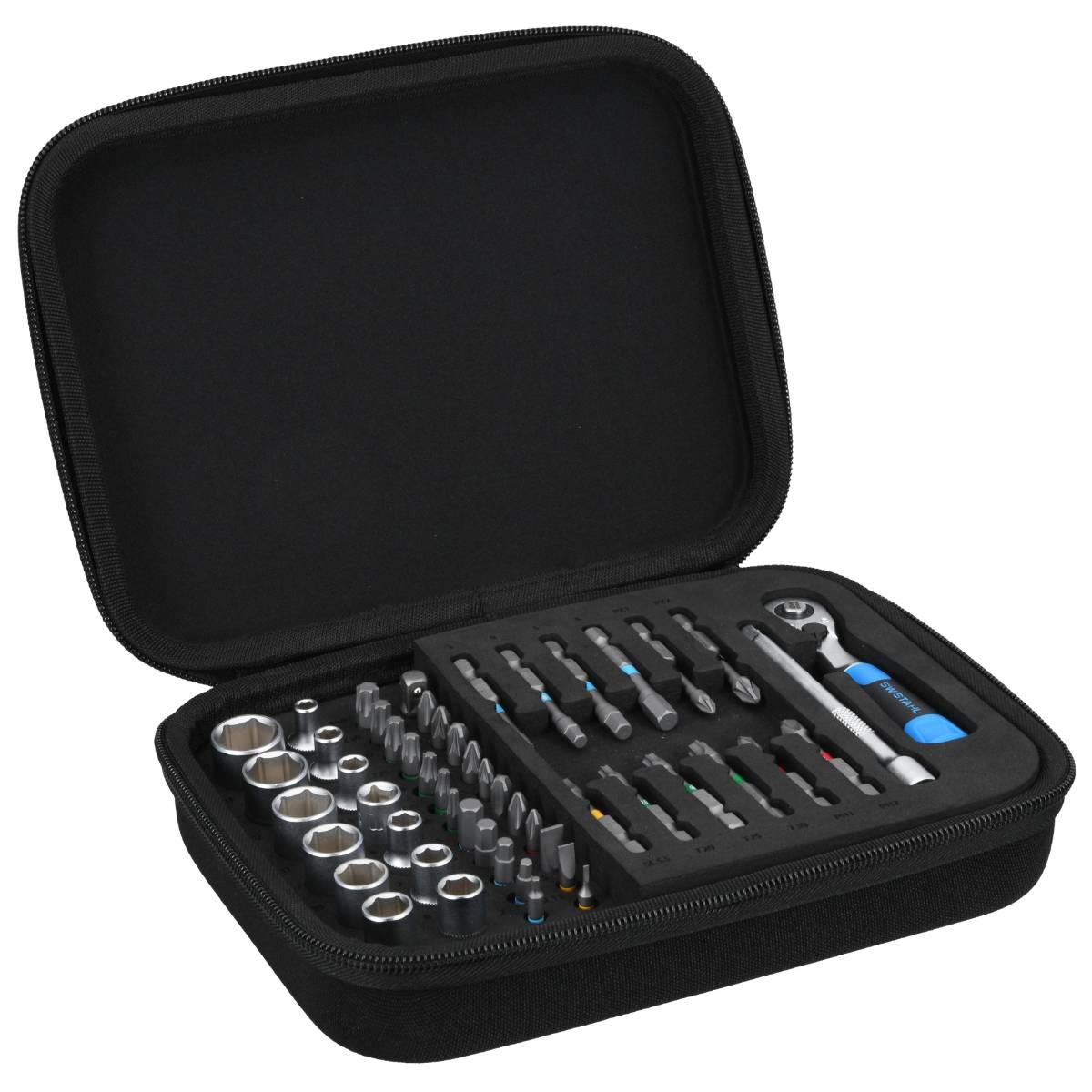 SW-Stahl CRAFT BOX Bitsatz, kompakt, 1/4", 53-teilig