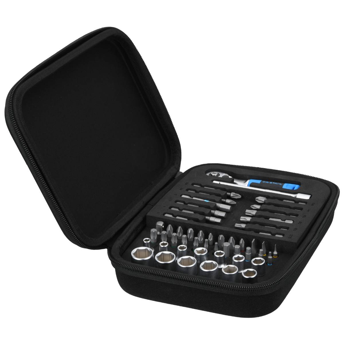 SW-Stahl CRAFT BOX Bitsatz, kompakt, 1/4", 53-teilig