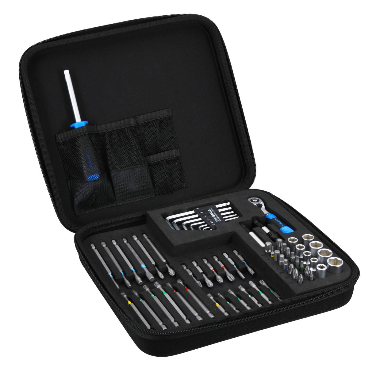 SW-Stahl CRAFT BOX Bitsatz, universal, 1/4“, 62-teilig