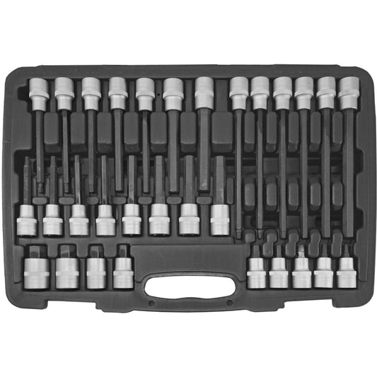 SW-Stahl Schraubendreheinsätze, 1/2", Innensechskant, 5-19 mm, 30-teilig