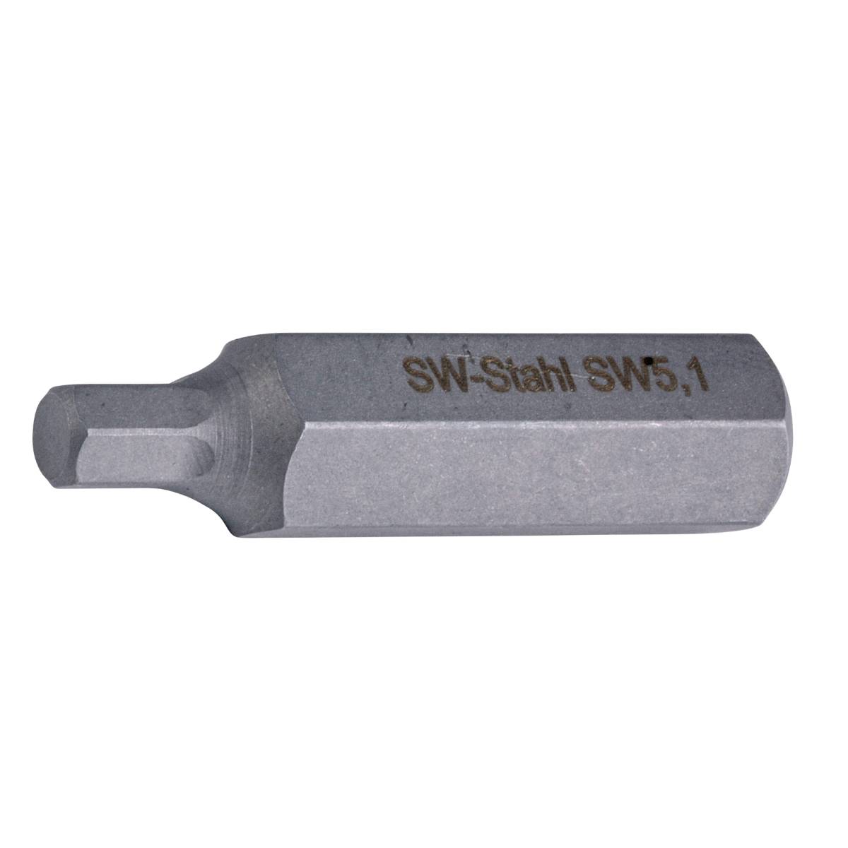 SW-Stahl Schraubendrehbit, 3/8", Innensechskant, Übermaß, 5,1 mm
