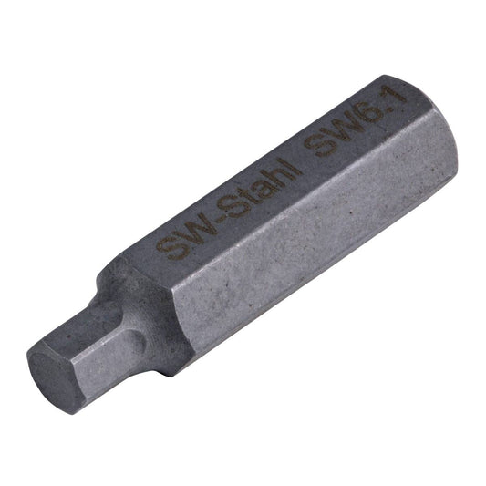SW-Stahl Schraubendrehbit, 3/8", Innensechskant, Übermaß, 6,1 mm