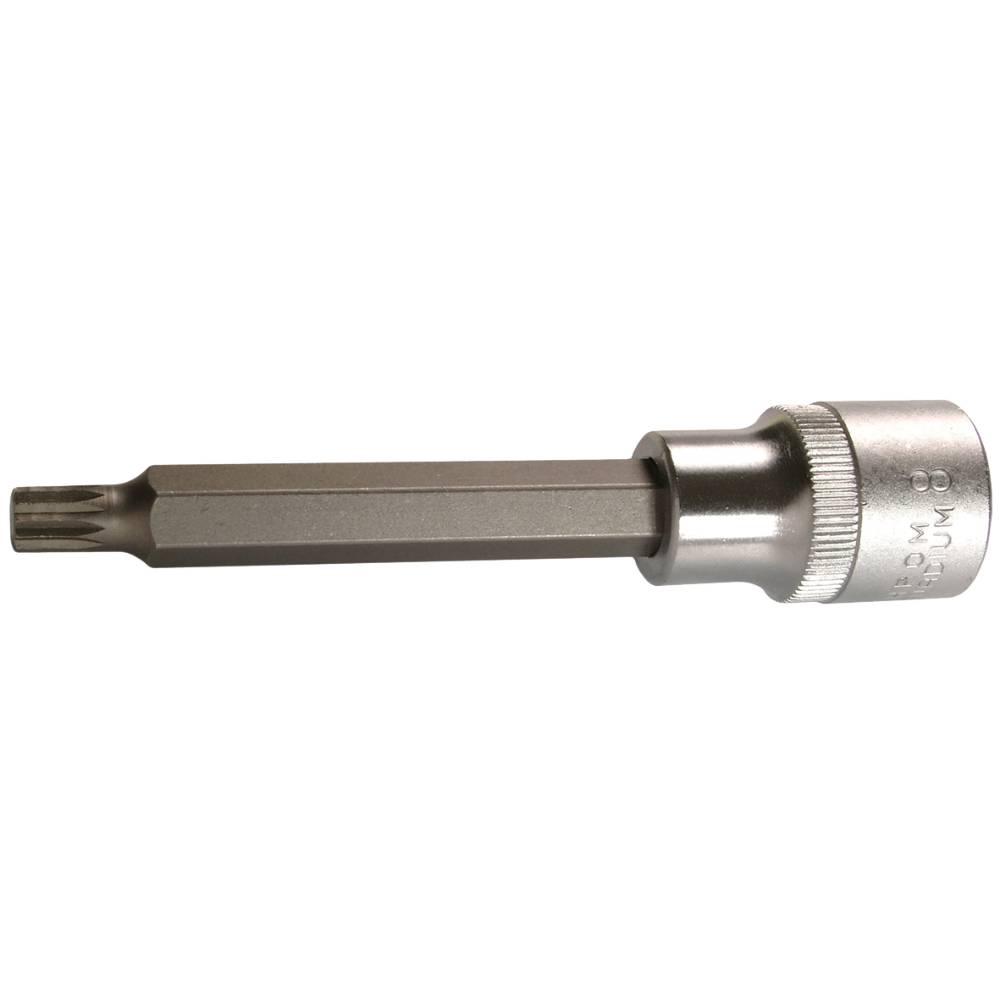 SW-Stahl Schraubendreheinsatz, 1/2", Innenvielzahn, M10 x 100 mm